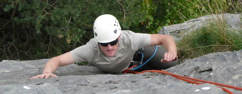 Klettern, climbing Kobarid